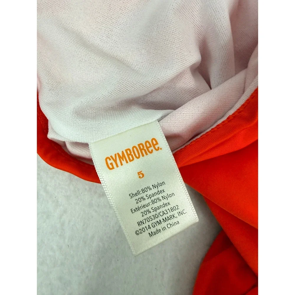 Gymboree Orange One Piece‎ Swimsuit Ruffle Trim Size 5